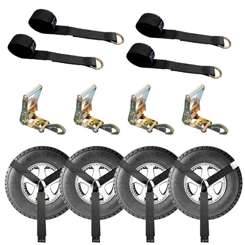 4pk car tie down - x, 10'