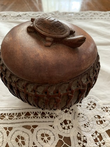 Hand carved sea turtle - hand,