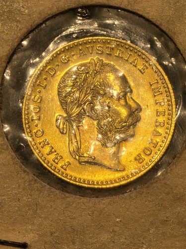 Gold 1915 austrian ducat - gold,