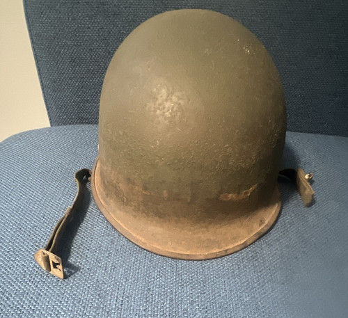 Ww2 steel military helmet - ww2, w/