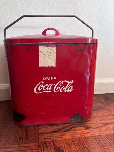 Vintage coca cola cooler - vintage,