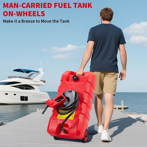 Portable gallon fuel caddy - 16-gallon,