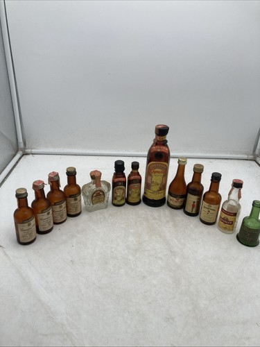 Vtg mini liquor bottles lot - lot, of