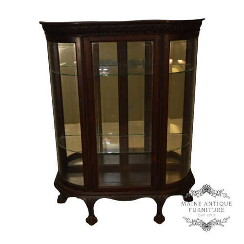 Antique oak china cabinet - china, with