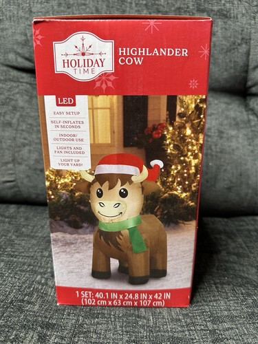 Holiday time highlander cow - highlander,
