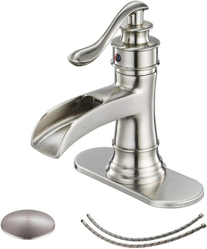 Brushed nickel bathroom basin - nickel,