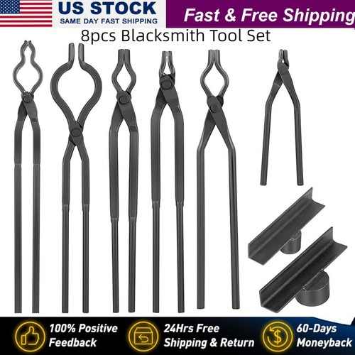 8pcs blacksmith tool set tools - blacksmith,