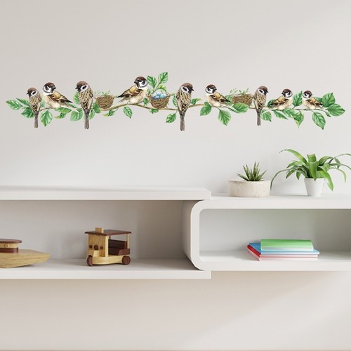 Bird vine bedroom - living, room