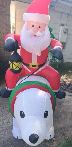 6ft christmas inflatable santa - 6ft,