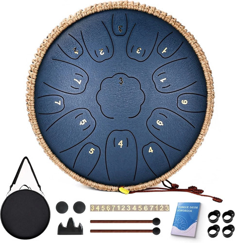 Steel tongue drum - steel, 14