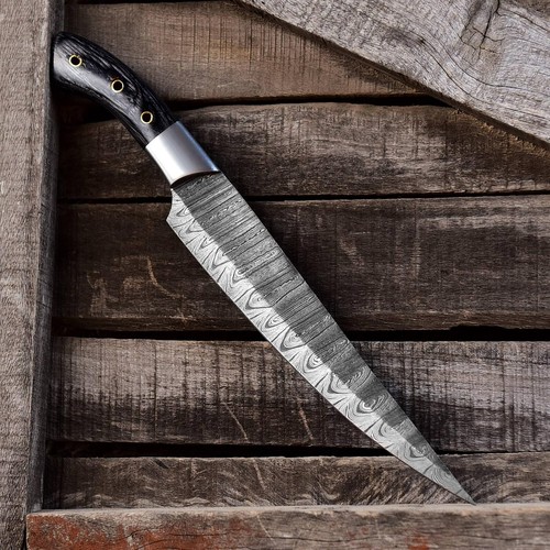 Handmade damascus steel chef - handmade,