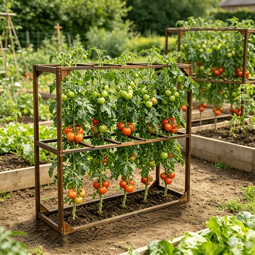 Wooden tomato cranberry vine - wooden,