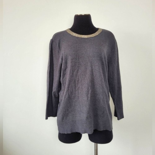 Classy gray sweater - classy, gemstone