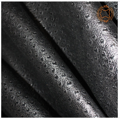Ostrich embossed leather - embossed,