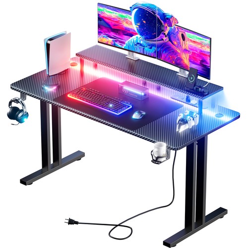 Gaming desk with - 47/55/63", led