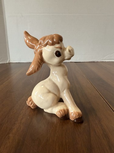 Vintage ceramic donkey - vintage,