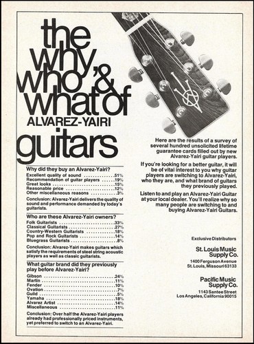 1977 alvarez yairi classic - 1977,