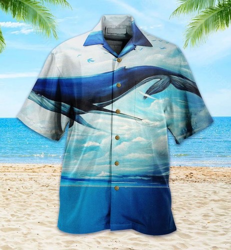 Whale ocean blue hawaiian - whale,