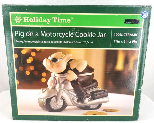 New vintage holiday time - time, pig