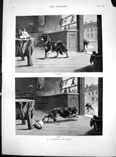 Antique old print - antique, operators