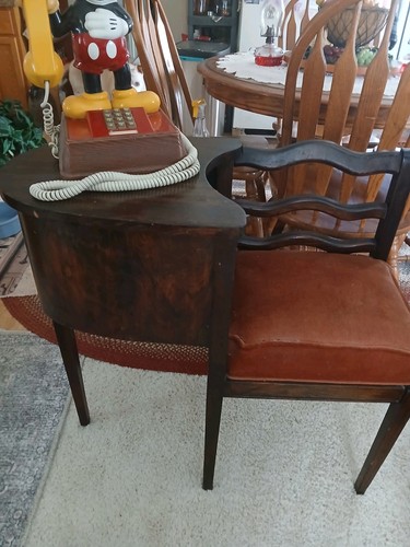 Vintage phone chair wooden - vintage, chair,