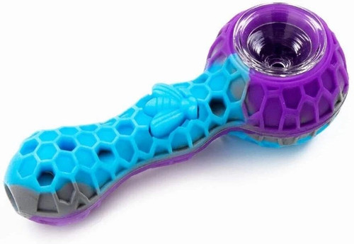 Silicone smoking pipe - silicone, 4.3"