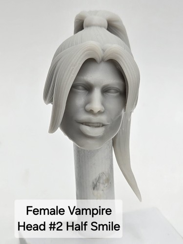 Print female vampire - vampire, head