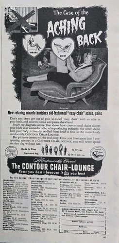 1951 mid century - 1951, contour