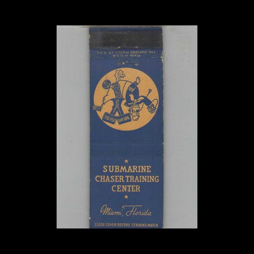 Matchbook cover submarine - matchbook,