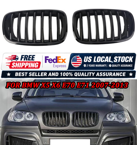 2pcs gloss black front - black,