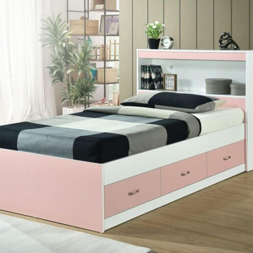 Pink twin size captain bed - twin-size,