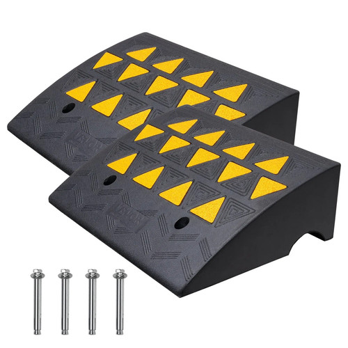 Rubber curb ramp pack 6 - rubber, 6"