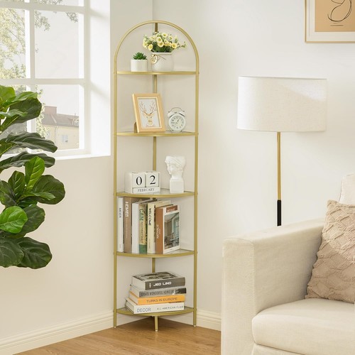 Five tier corner bookshelf - ,