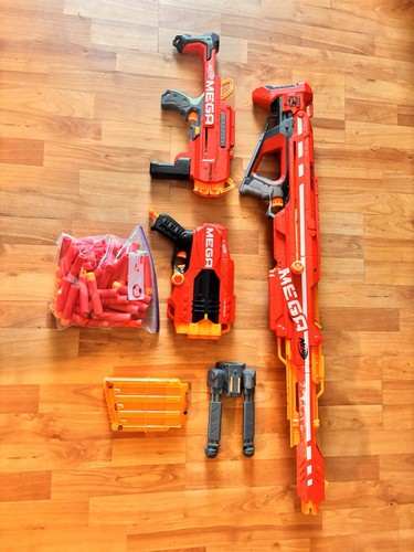 Nerf mega gun lot including - mega,
