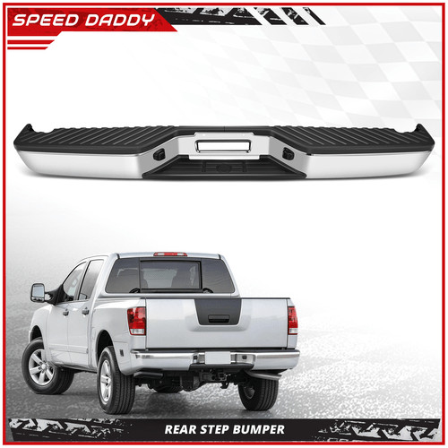 Rear chrome step bumper - rear,