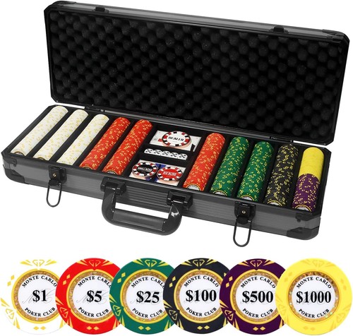 Clay poker chips set texas - ,