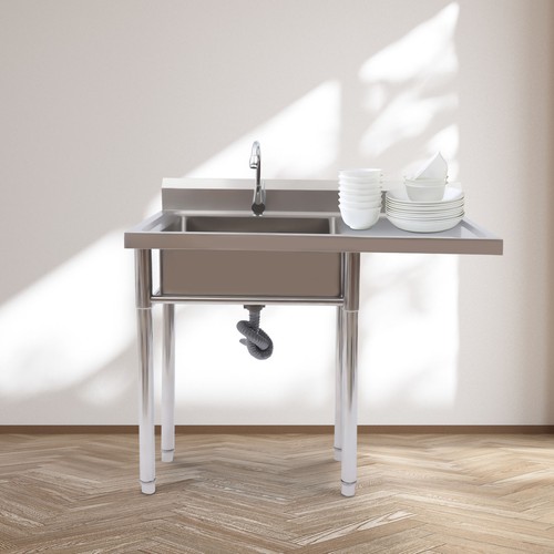Stainless steel utility sink - steel,