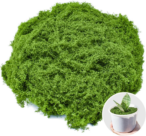 Fake green moss - moss, for
