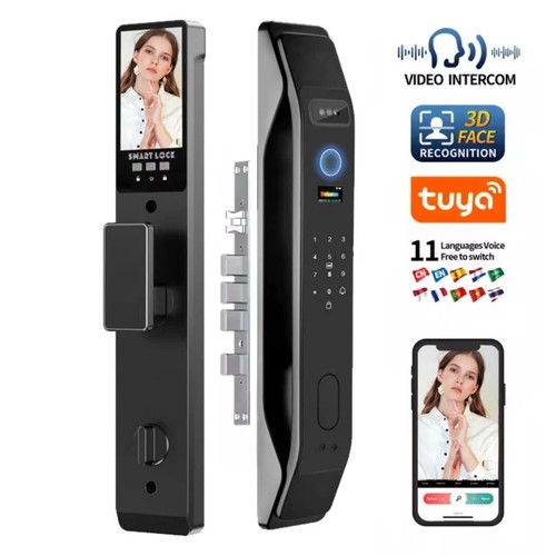 Face smart door lock - 3d,