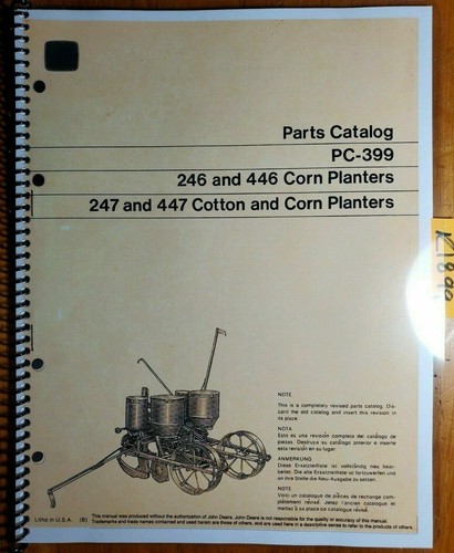 John deere 246 247 - john, 446