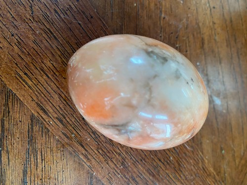 Alabaster egg natural stone - egg,
