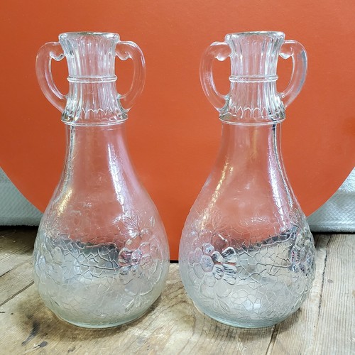 Vintage glass vinegar decanter - vinegar,