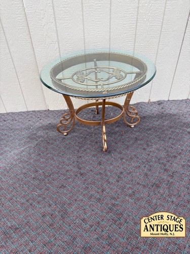 68117 elegant round glass top - 68117,