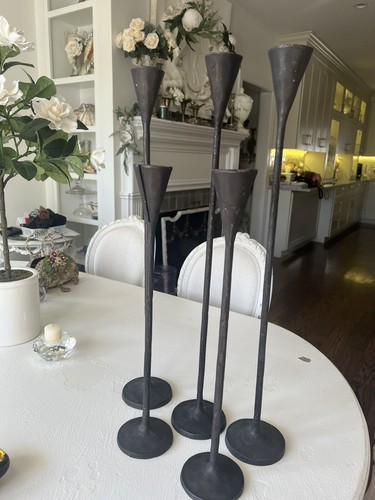Pottery barn candle sticks set - pottery,