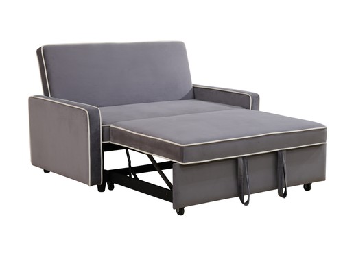 Modern loveseat velvet futon - modern,