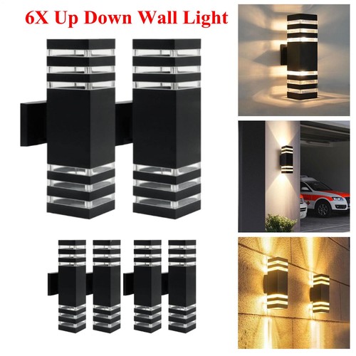 Modern down wall light - 6x, up