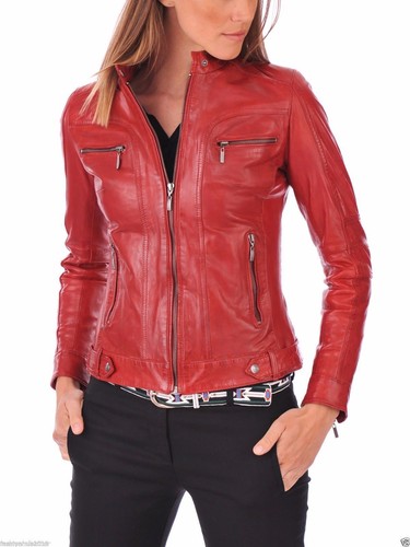 Red women lambskin - women's, soft