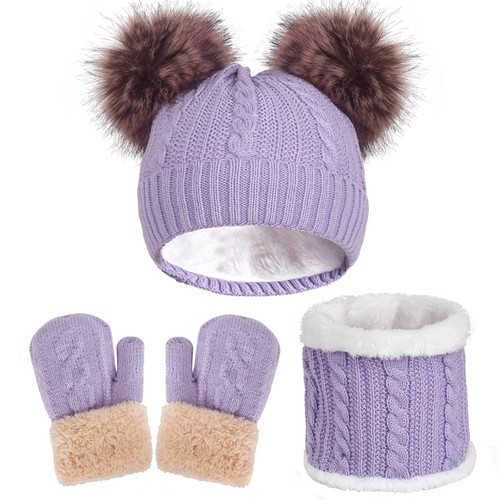 Kids winter hat gloves - hat, scarf