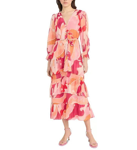 Donna morgan printed belted - morgan,