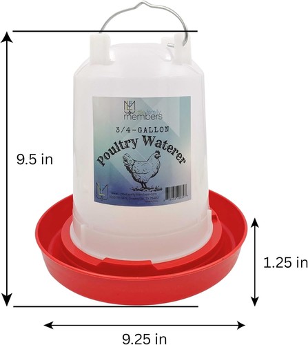 Chicken waterer gallon - 3/4,